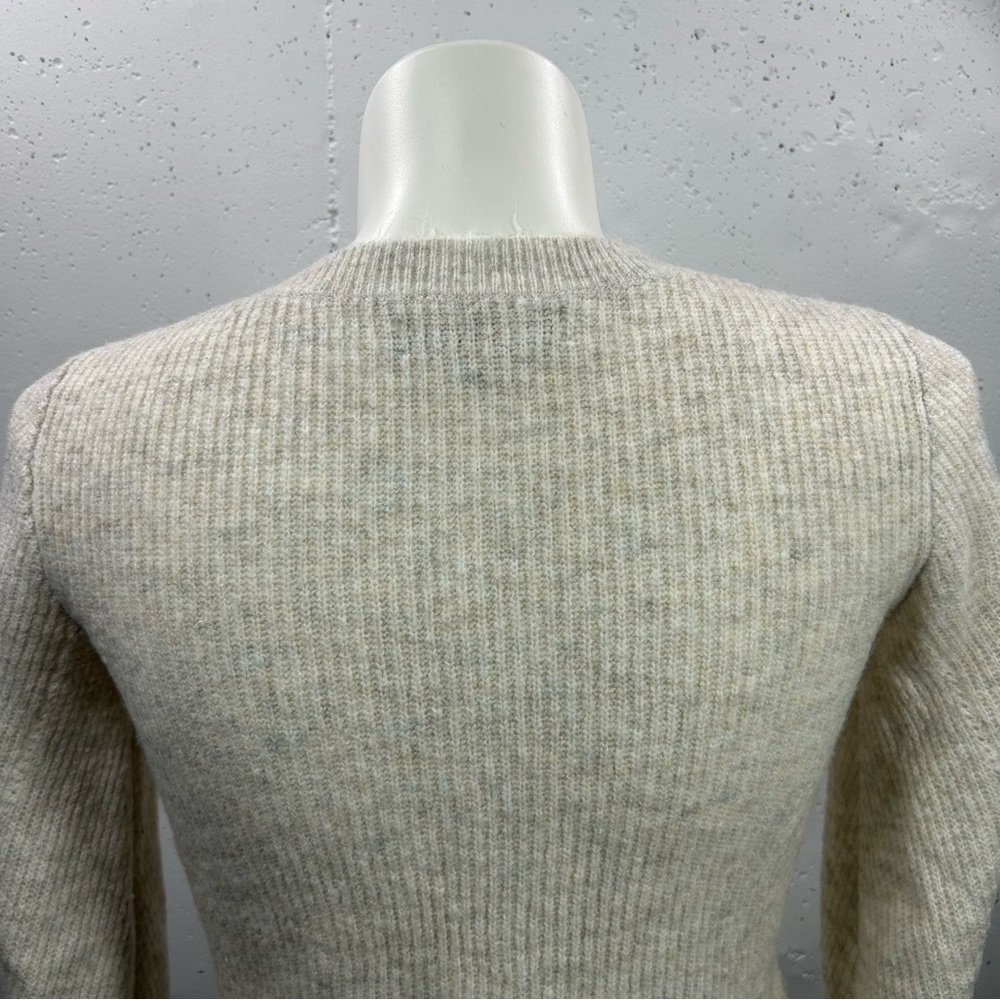 Loft Cream Cable Knit Sweater S - Picture 5 of 6